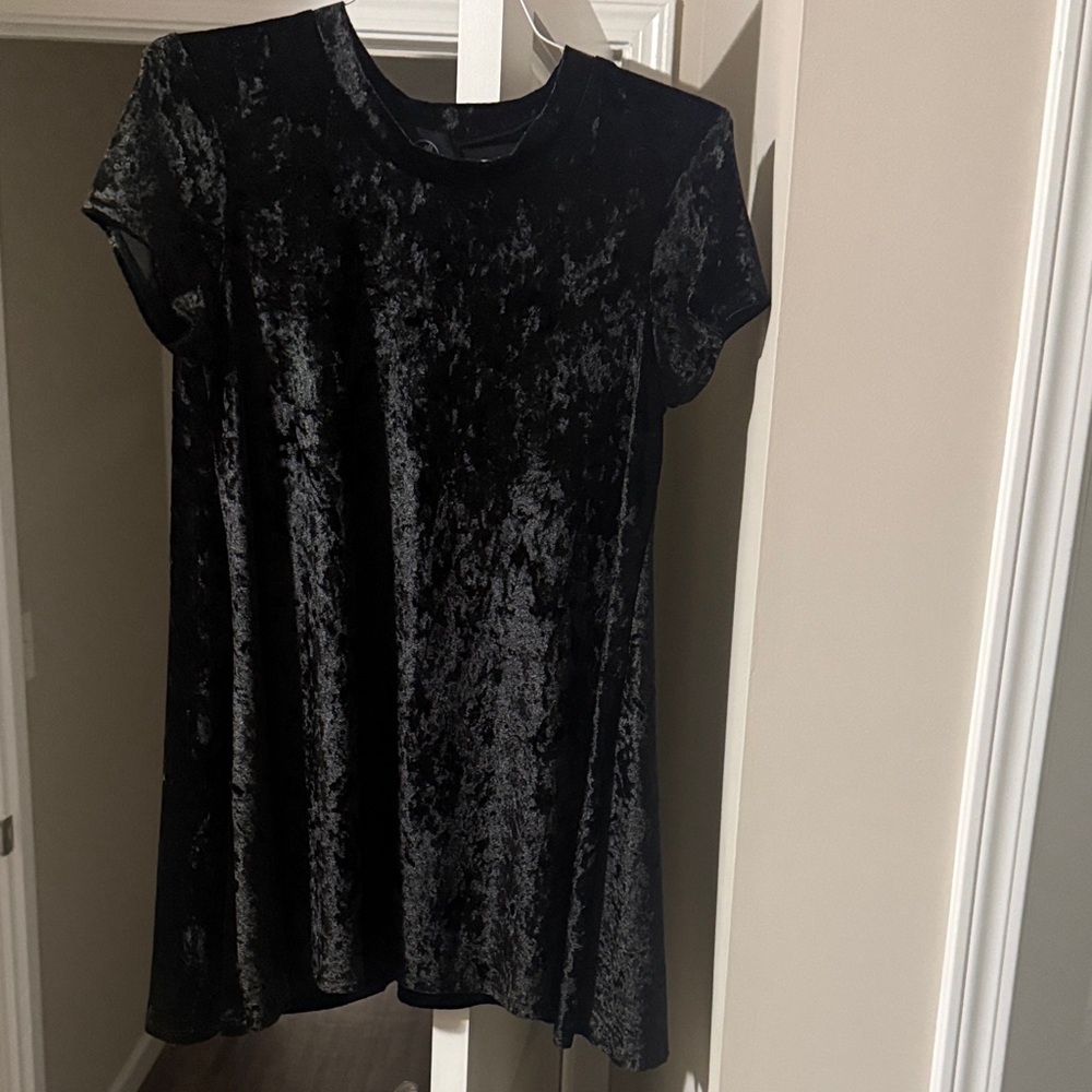 The Pretty Cult Black Velvet Mini Dress